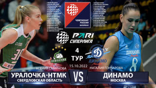 Уралочка-НТМК - Динамо МСК | 4 Тур | 15.10.2022 | Основные моменты | PARI Суперлига 22/23 | Женщины