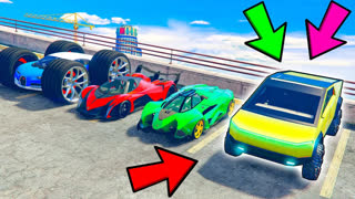 GTA 5 - РАНДОМ ВЫБРАЛ МНЕ ВНЕДОРОЖНИК TESLA CYBERTRUCK ! - НОВАЯ БИТВА РАНДОМА В GTA 5 ONLINE
